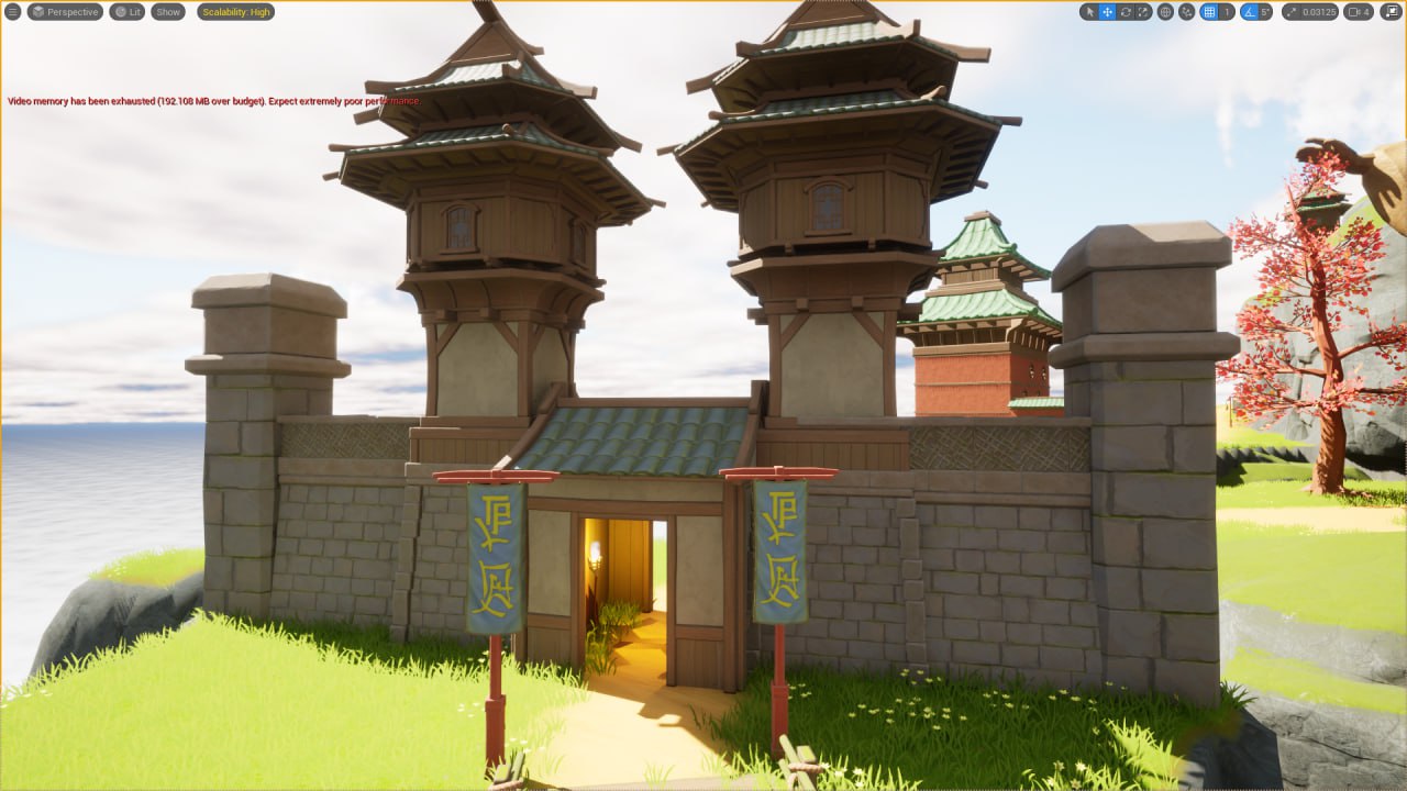 Sky Temple — gate, close