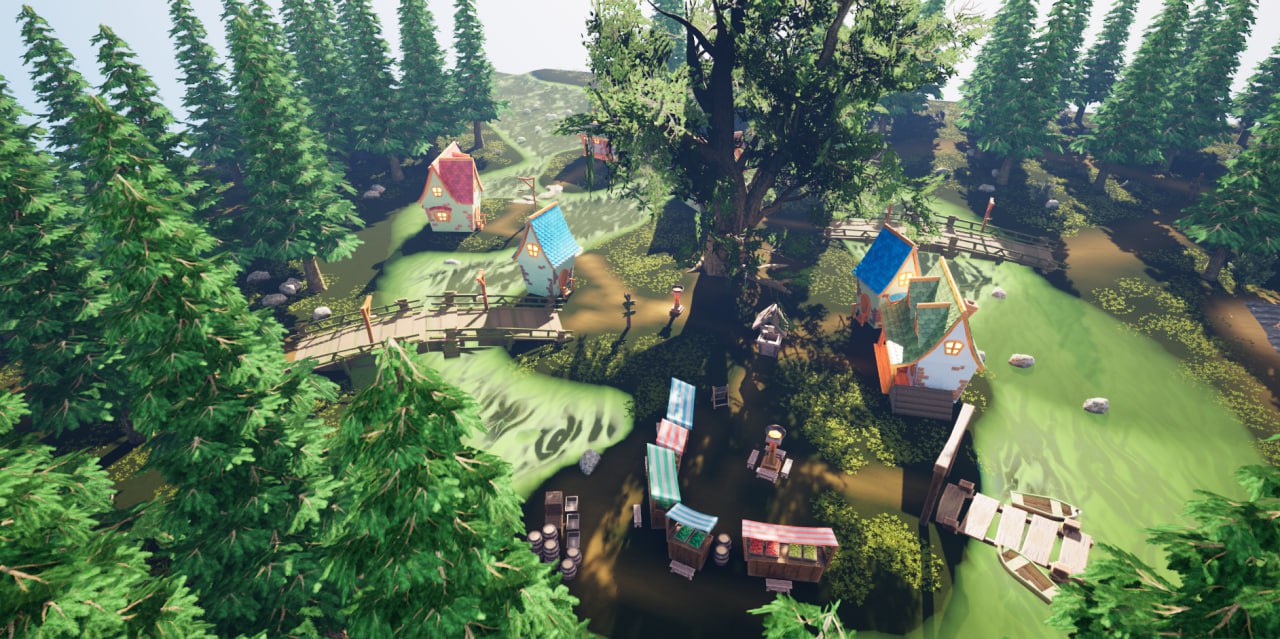 Stylize mud village