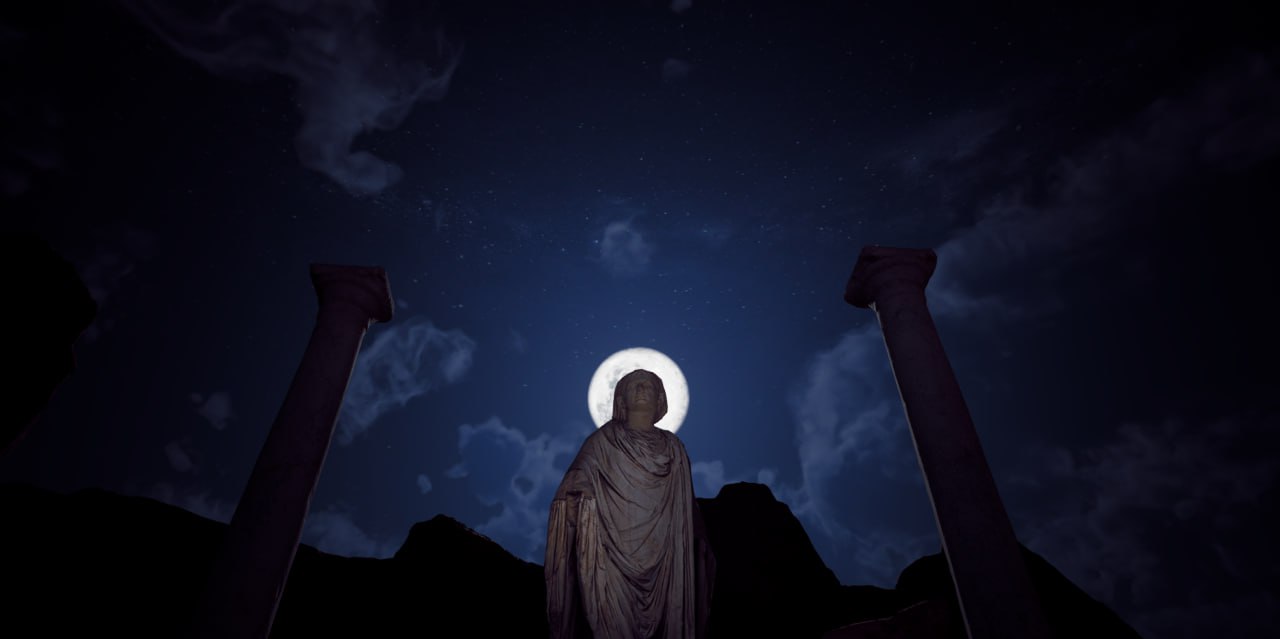 Moonlit ruin